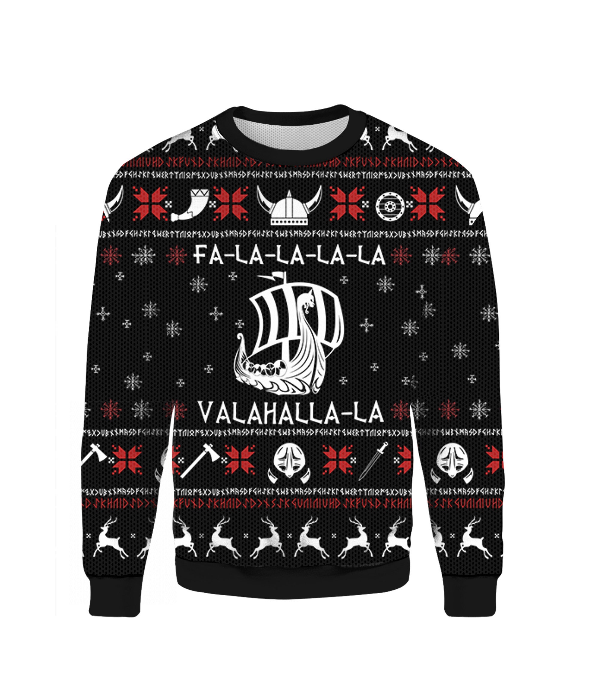 Falalala Valhalla Viking Ugly Christmas Sweater