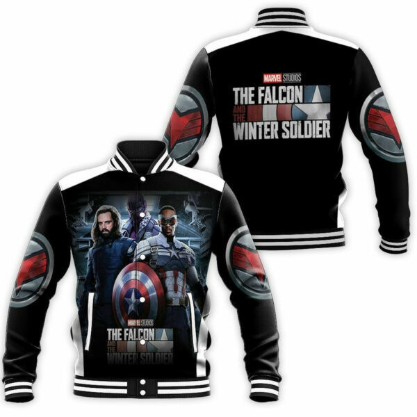Falcon And The Winter Soldier How To Save The World Marvel Baseball Jacket for Men & Women | Superhero Fan Gift
