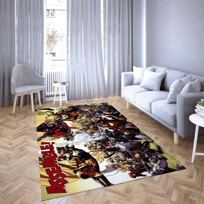 Fantasy Avengers All Hero 56 Rectangle Area Rug – Full Print Carpet For Living Room & Bedroom Home Decor