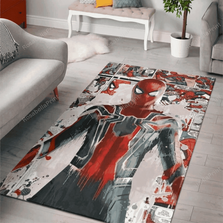 Fantasy Spider Man Rug Rectangle Area Rug – Full Print Carpet For Living Room & Bedroom Home Decor