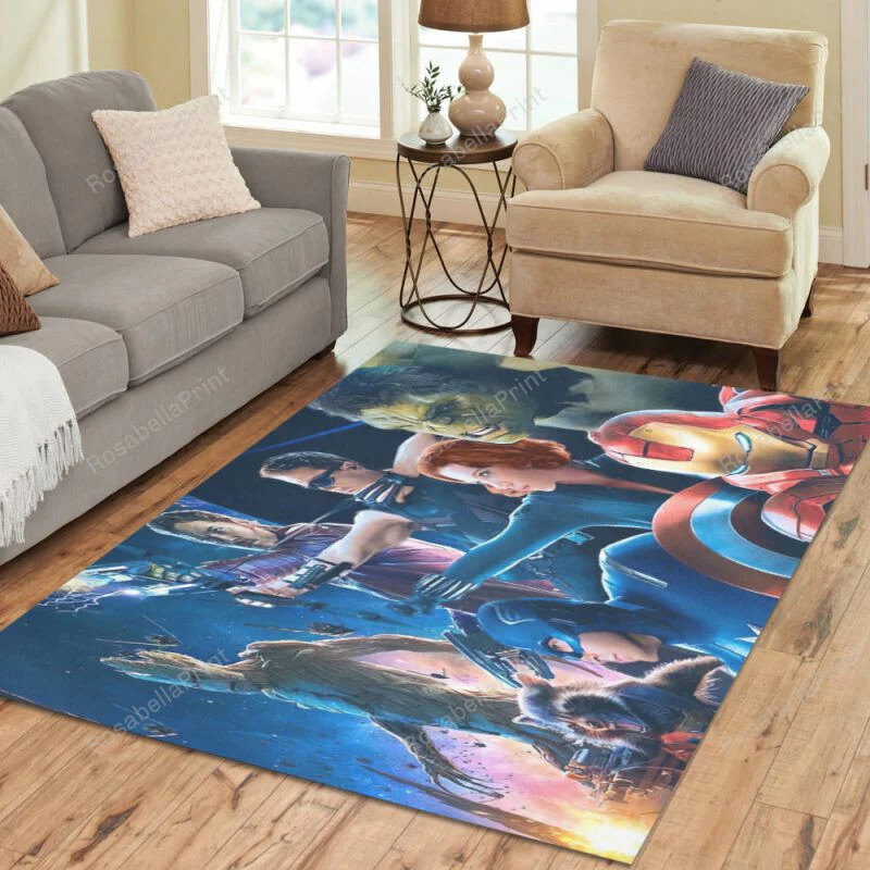 Fantasy Superheroes Rectangle Area Rug – Full Print Carpet For Living Room & Bedroom Home Decor