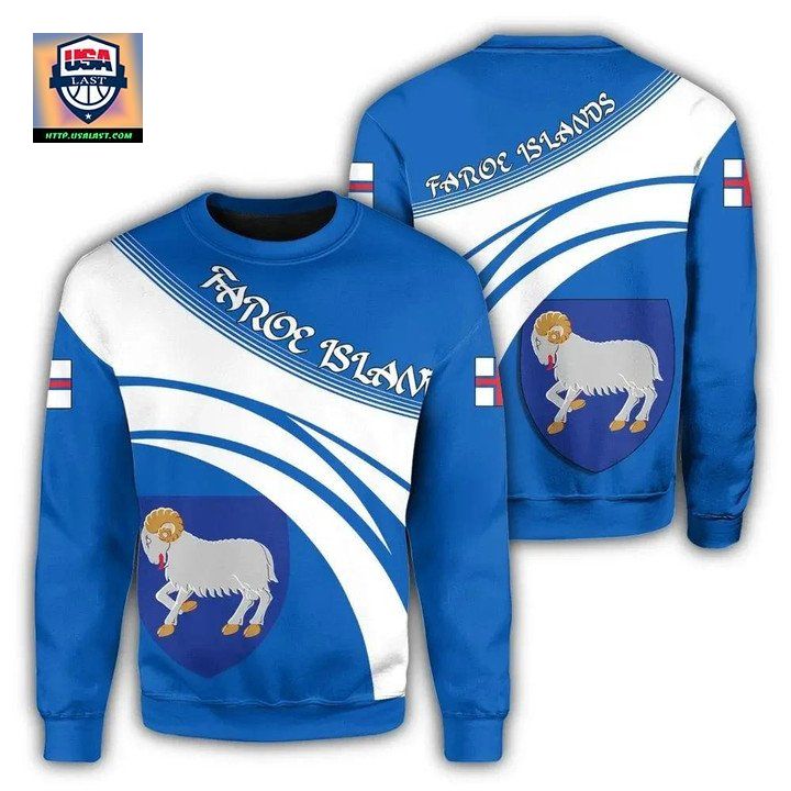 Faroe Islands Coat Of Arms Sweater Cricket Style J5W