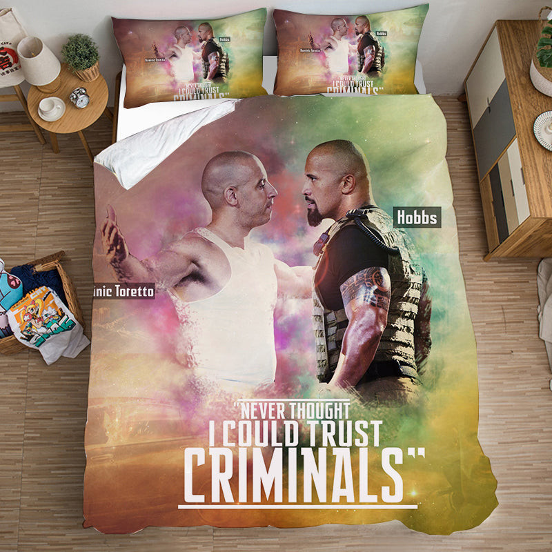 Fast & Furious Duvet Cover Quilt Cover Pillowcase Bedding Set Bed Linen Home Bedroom Decor