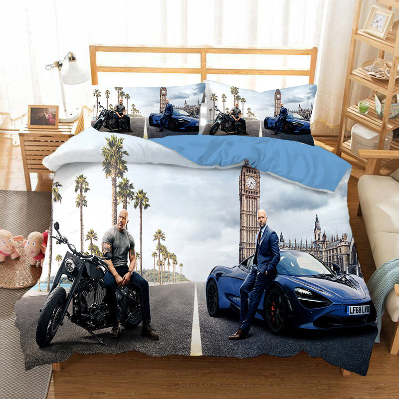 Fast & Furious Duvet Cover Quilt Cover Pillowcase Bedding Set Bed Linen Home Bedroom Decor
