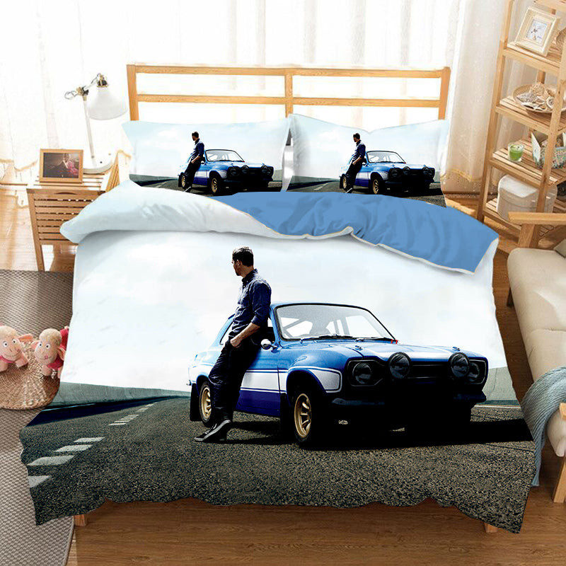 Fast & Furious Duvet Cover Quilt Cover Pillowcase Bedding Set Bed Linen Home Bedroom Decor
