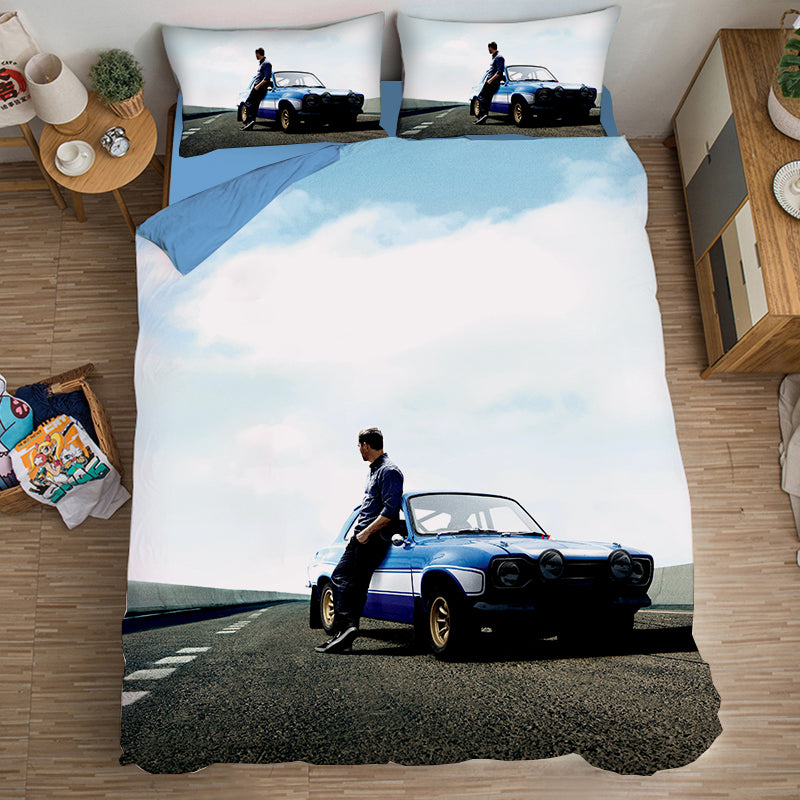 Fast & Furious Duvet Cover Quilt Cover Pillowcase Bedding Set Bed Linen Home Bedroom Decor
