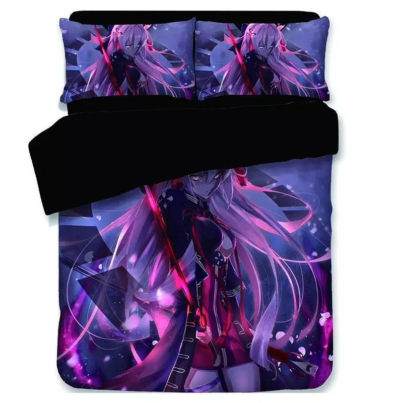 Fate Stay Night Fgo Saber Duvet Cover Quilt Cover Pillowcase Bedding Set Bed Linen Home Bedroom Decor