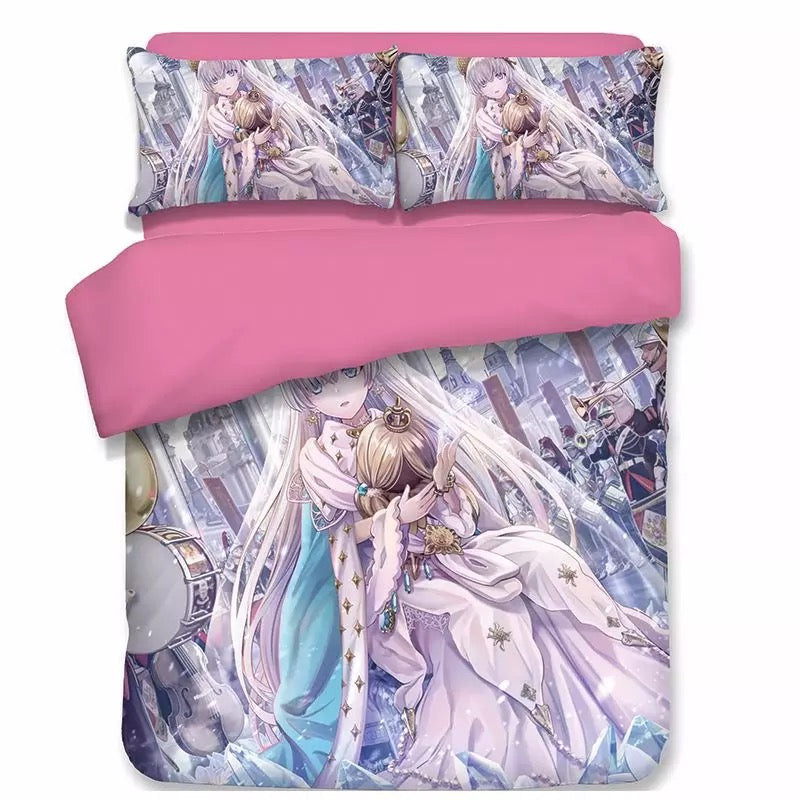 Fate Stay Night Fgo Saber Duvet Cover Quilt Cover Pillowcase Bedding Set Bed Linen Home Bedroom Decor