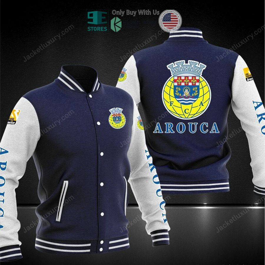 FC Arouca Varsity Baseball Jacket for Men & Women | Soccer Team Fan Gift