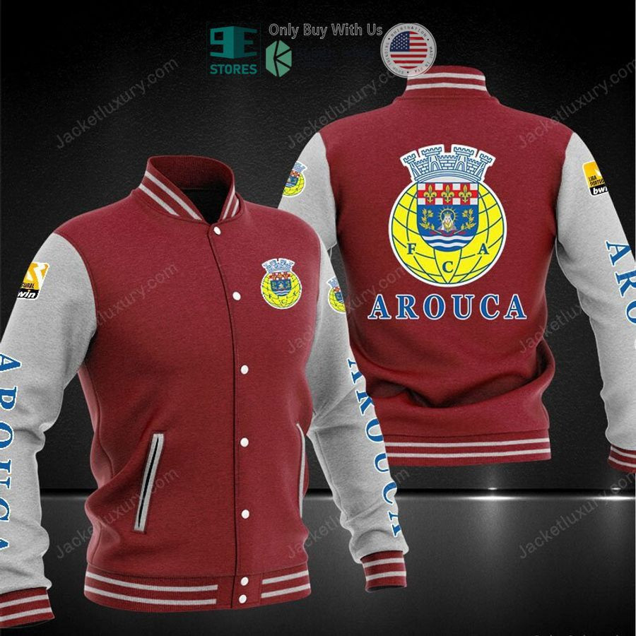 FC Arouca Varsity Baseball Jacket for Men & Women | Soccer Team Fan Gift