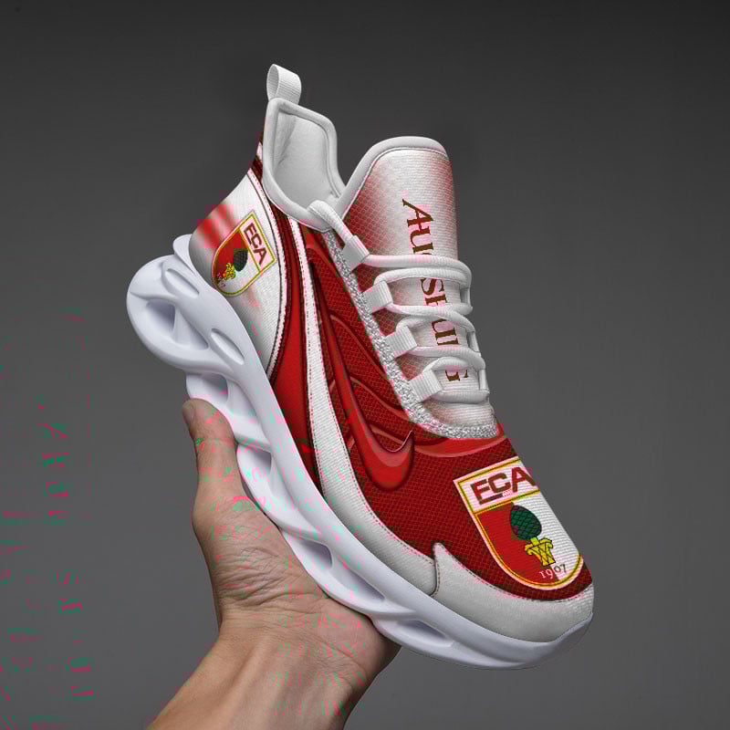 FC Augsburg Max Soul Shoes Sneakers for Men And Women – Soccer Fan Shoes, Team Sneakers