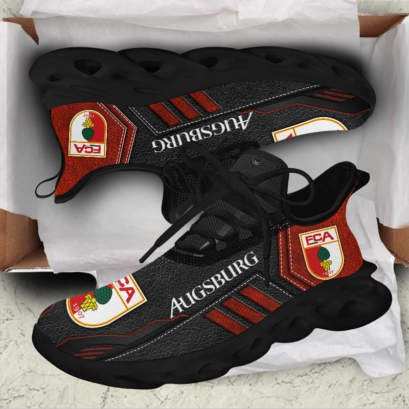 FC Augsburg Max Soul Shoes Sneakers for Men And Women – Soccer Fan Shoes, Team Sneakers - Image 6