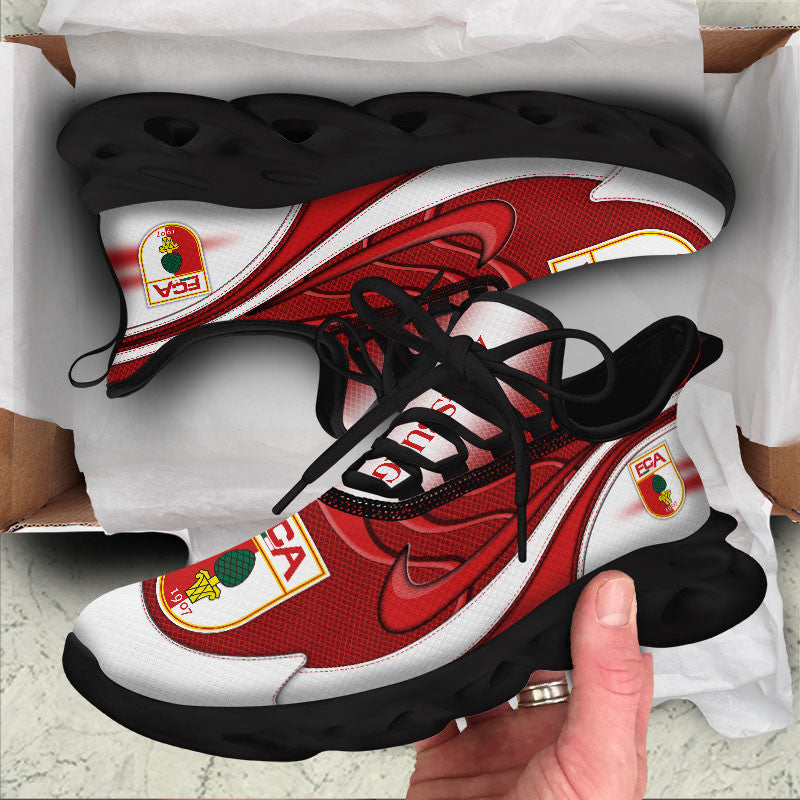 FC Augsburg Max Soul Shoes Sneakers for Men And Women – Soccer Fan Shoes, Team Sneakers - Image 6