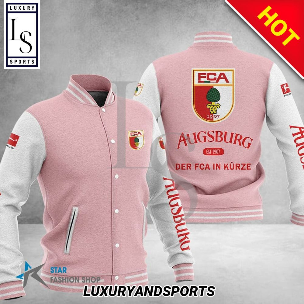 FC Augsburg Varsity Baseball Jacket for Men & Women | Soccer Team Fan Gift