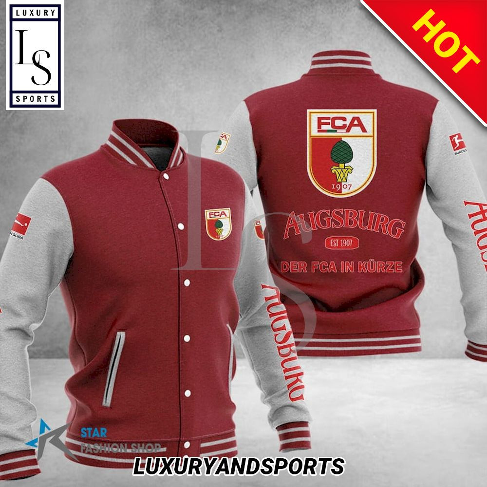 FC Augsburg Varsity Baseball Jacket for Men & Women | Soccer Team Fan Gift