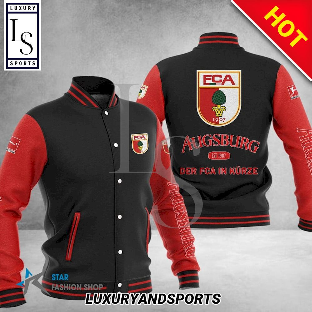 FC Augsburg Varsity Baseball Jacket for Men & Women | Soccer Team Fan Gift