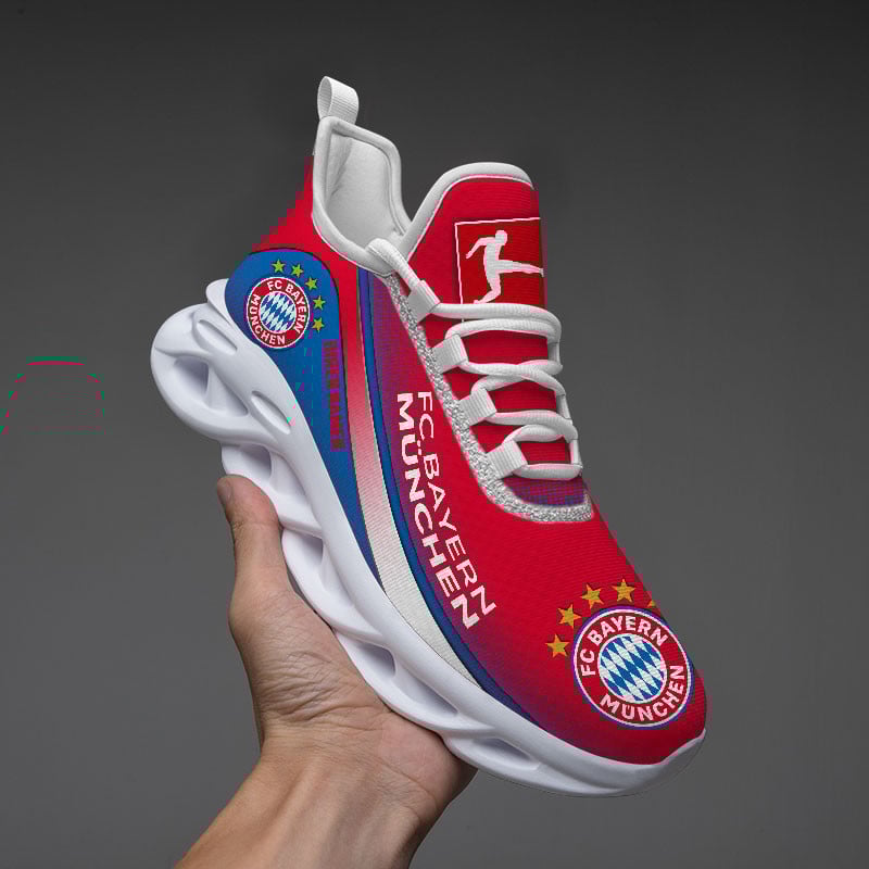 FC Bayern Munchen Max Soul Shoes Sneakers for Men And Women – Soccer Fan Shoes, Team Sneakers