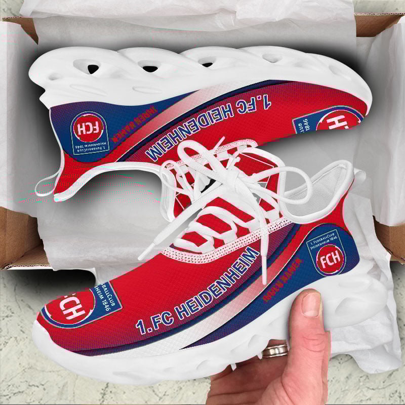 FC Heidenheim Max Soul Shoes Sneakers for Men And Women – Soccer Fan Shoes, Team Sneakers - Image 3