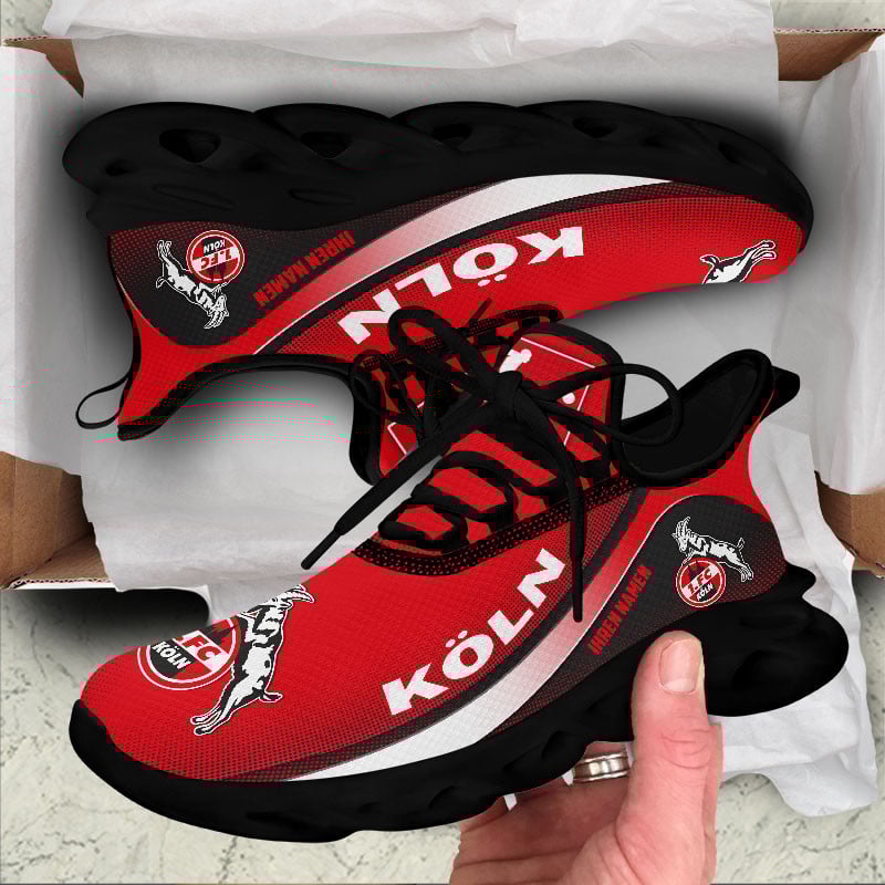 FC Köln Max Soul Shoes Sneakers for Men And Women – Soccer Fan Shoes, Team Sneakers - Image 6