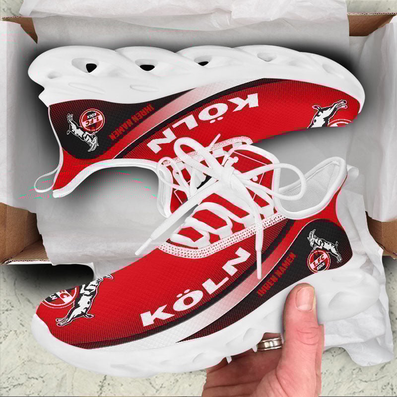 FC Köln Max Soul Shoes Sneakers for Men And Women – Soccer Fan Shoes, Team Sneakers - Image 3