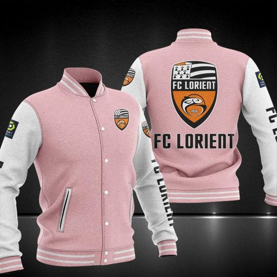 FC Lorient Varsity Baseball Jacket for Men & Women | Soccer Team Fan Gift