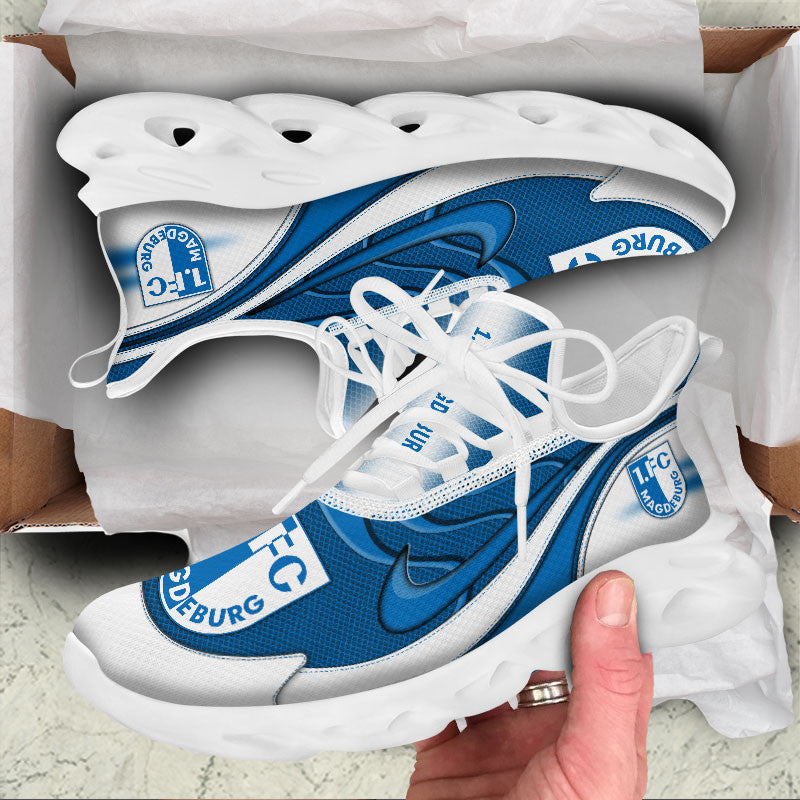 FC Magdeburg Max Soul Shoes Sneakers for Men And Women – Soccer Fan Shoes, Team Sneakers - Image 3