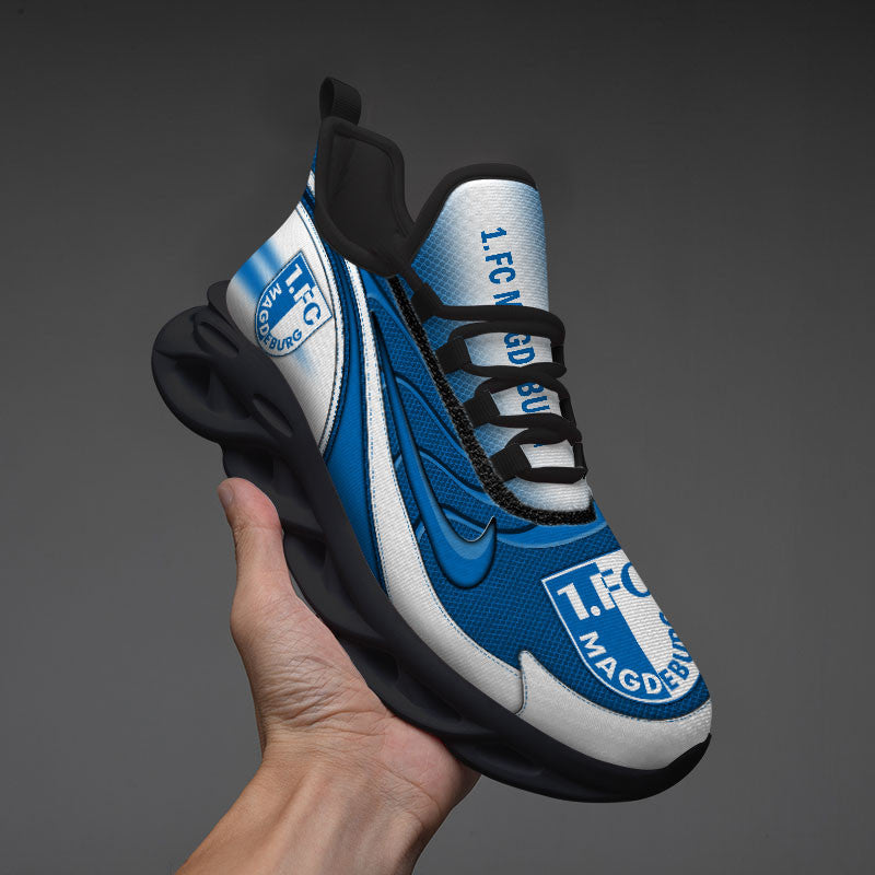 FC Magdeburg Max Soul Shoes Sneakers for Men And Women – Soccer Fan Shoes, Team Sneakers - Image 4