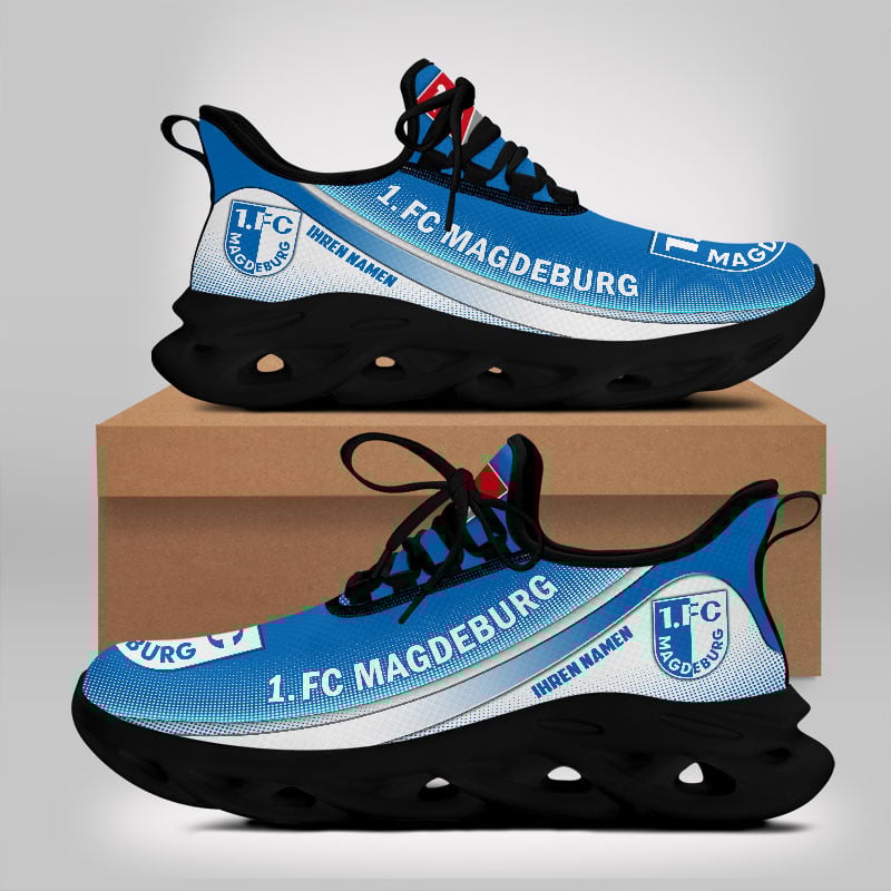 FC Magdeburg Max Soul Shoes Sneakers for Men And Women – Soccer Fan Shoes, Team Sneakers - Image 5