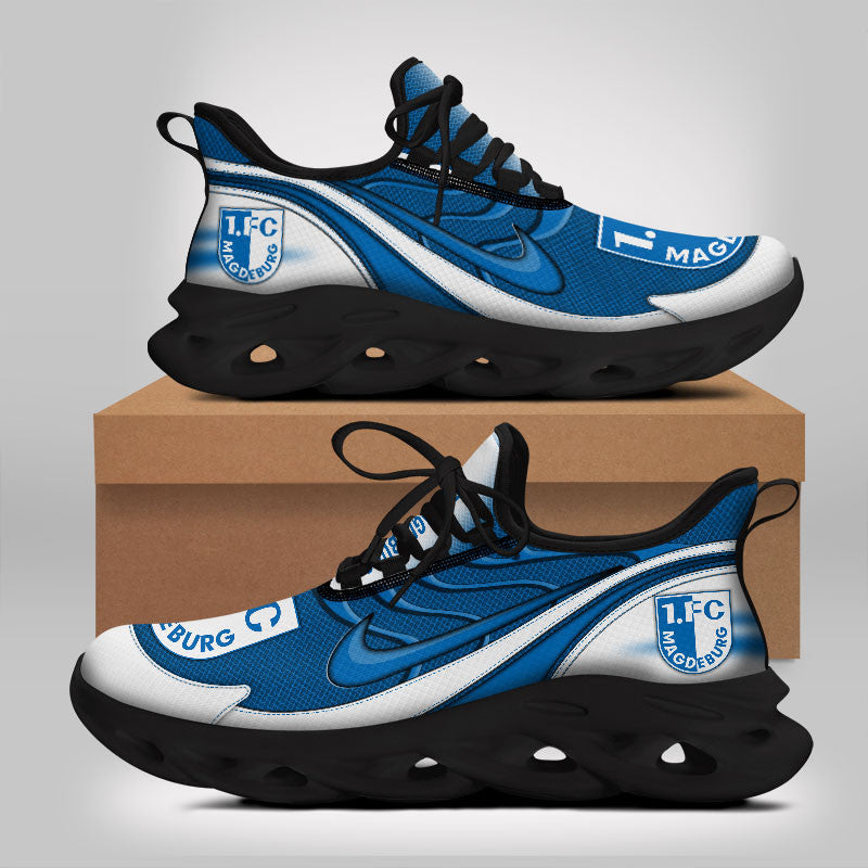 FC Magdeburg Max Soul Shoes Sneakers for Men And Women – Soccer Fan Shoes, Team Sneakers - Image 5