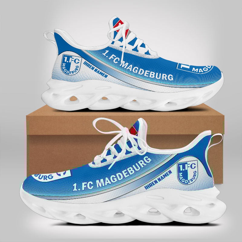 FC Magdeburg Max Soul Shoes Sneakers for Men And Women – Soccer Fan Shoes, Team Sneakers - Image 3