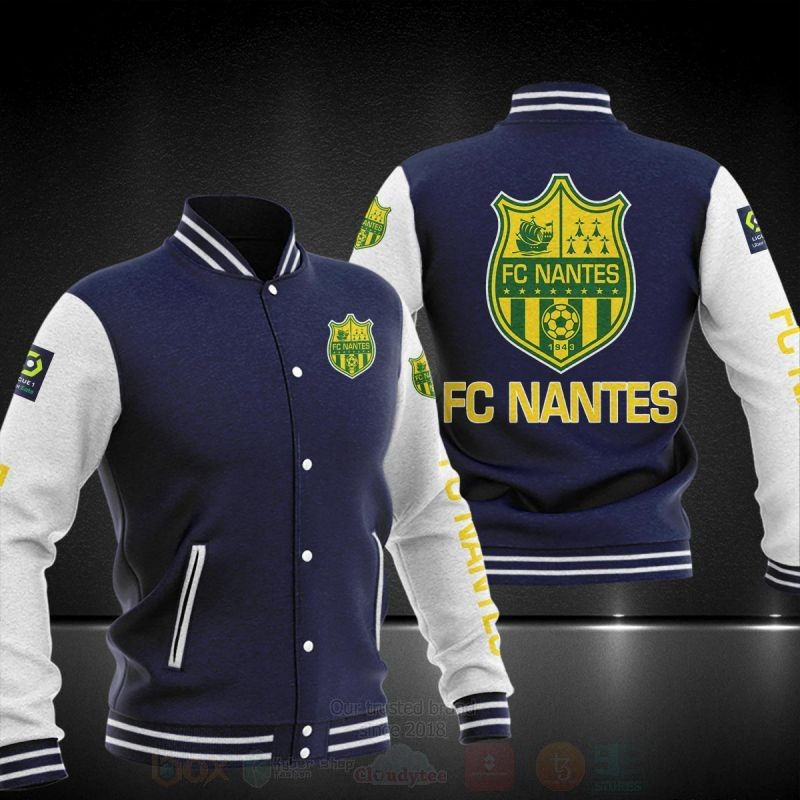 FC Nantes Varsity Baseball Jacket for Men & Women | Soccer Team Fan Gift