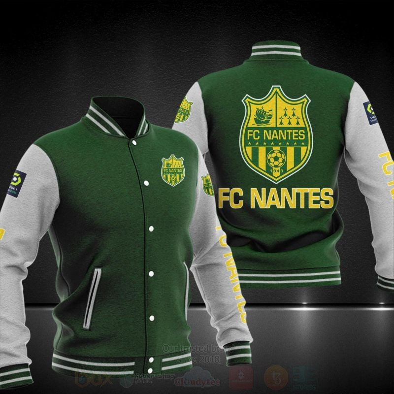 FC Nantes Varsity Baseball Jacket for Men & Women | Soccer Team Fan Gift