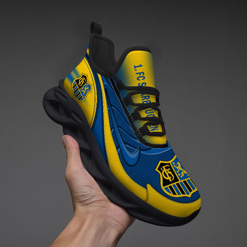 FC Saarbrucken Max Soul Shoes Sneakers for Men And Women – Soccer Fan Shoes, Team Sneakers - Image 4