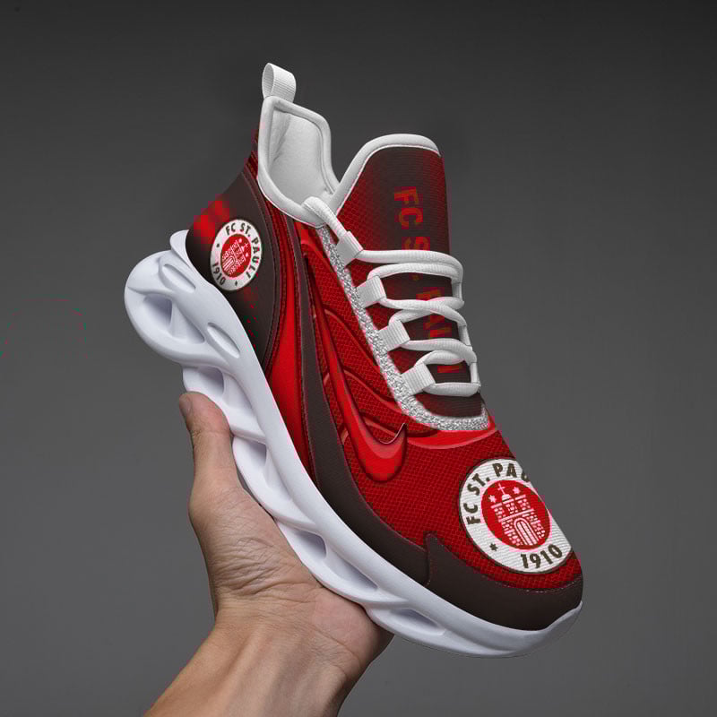 FC St. Pauli Max Soul Shoes Sneakers for Men And Women – Soccer Fan Shoes, Team Sneakers
