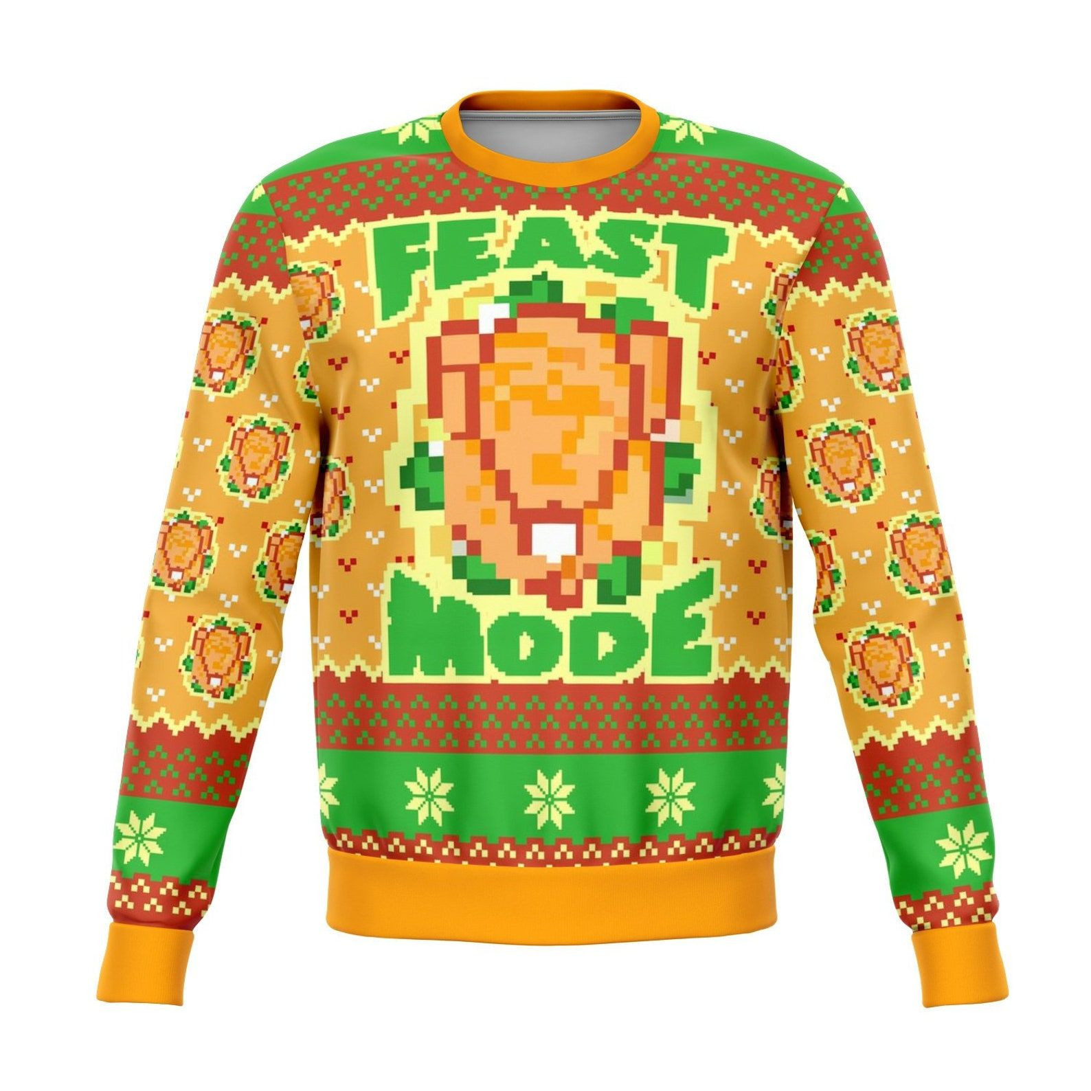 Feast Mode Dank Ugly Christmas Sweater,