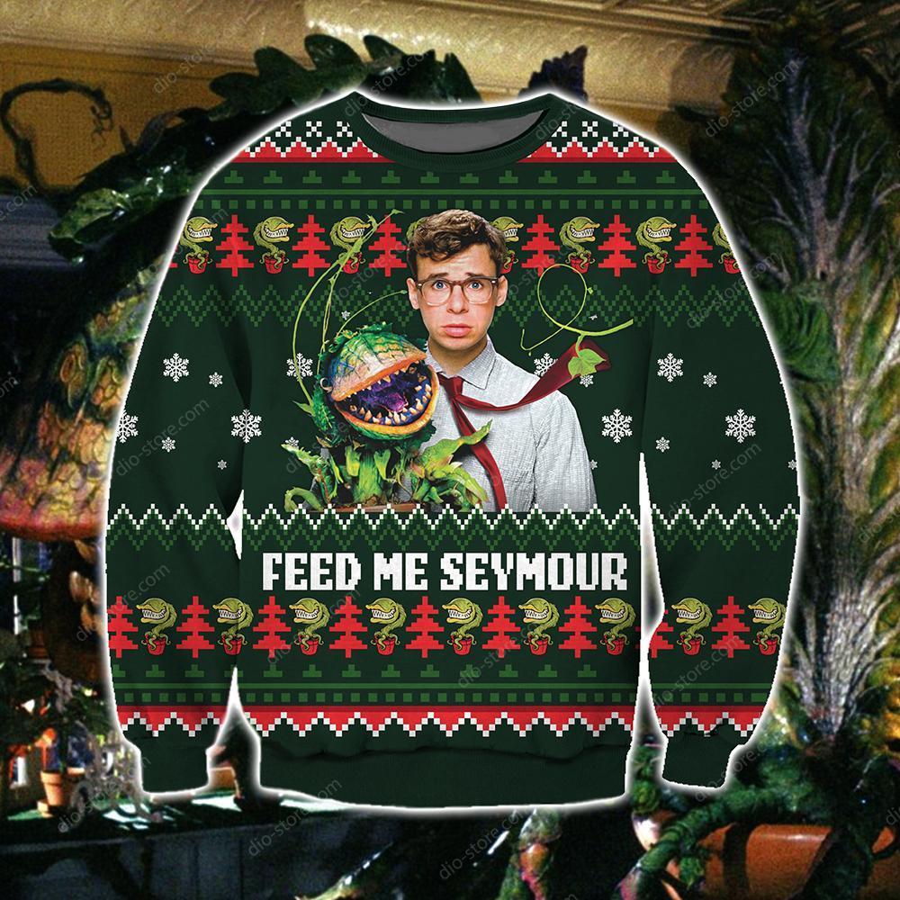 Feed Me Seymour Knitting Pattern 3D Print Ugly Sweater