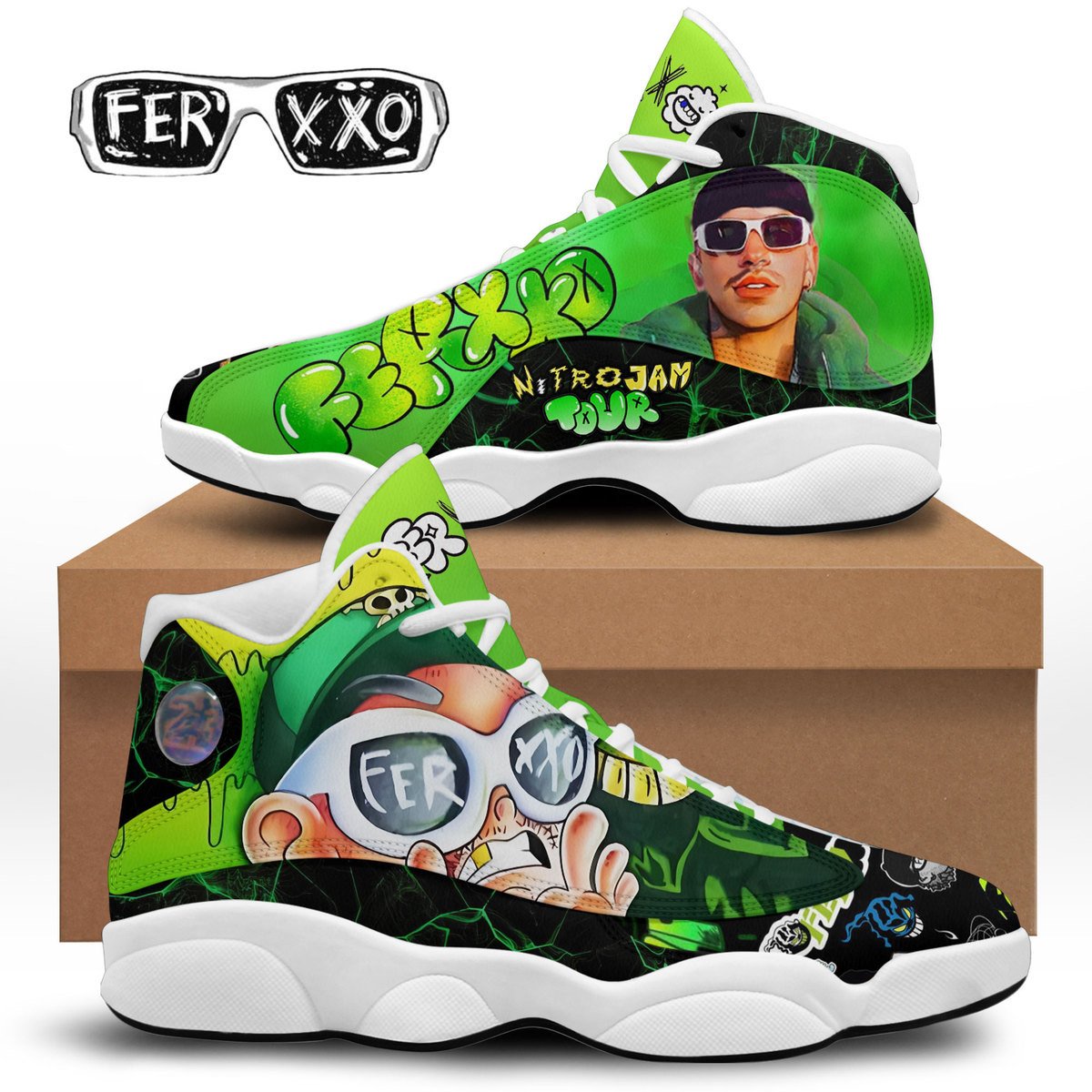 Feid Ferxxo JD13 Sneakers Shoes for Men & Women | Stylish Streetwear Shoes