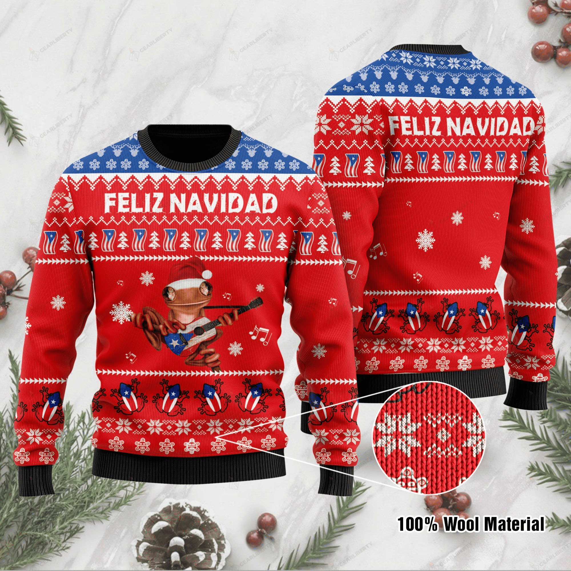 Feliz Navidad Ugly Christmas Sweater, Perfect Holiday Gift
