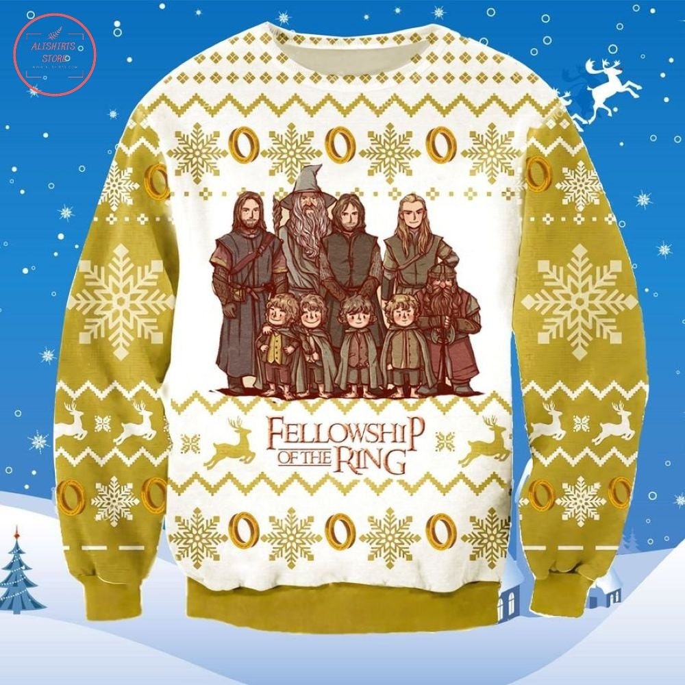 Fellowship Of The Ring Ugly Christmas Sweater