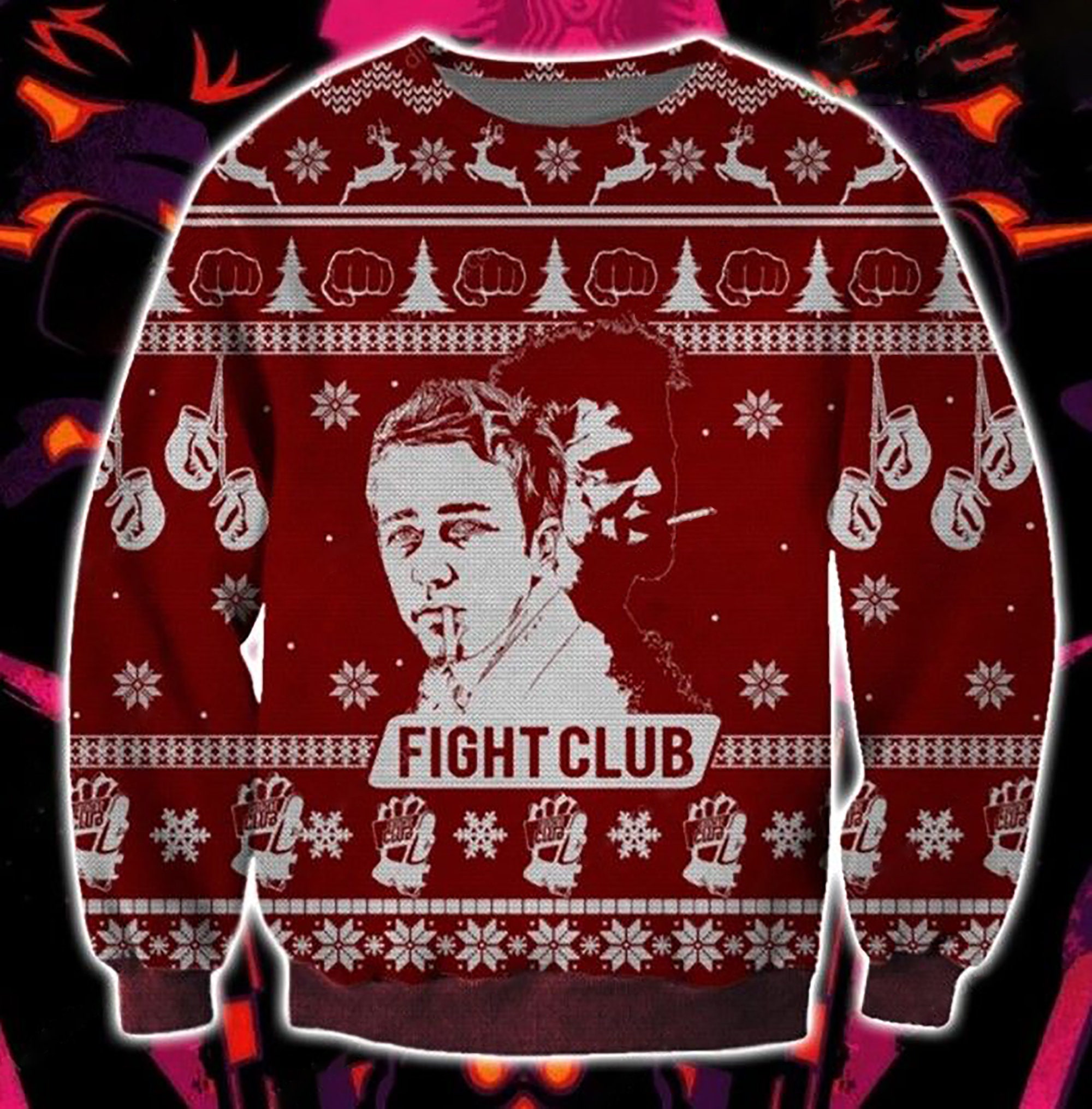 Fight Club Christmas Ugly Christmas Sweater