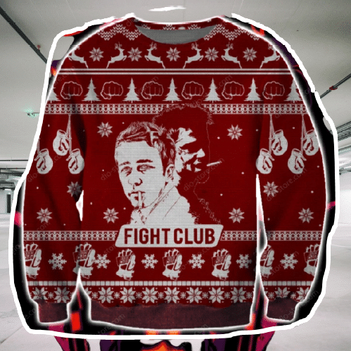 Fight Club Ugly Christmas Sweater, Perfect Holiday Gift