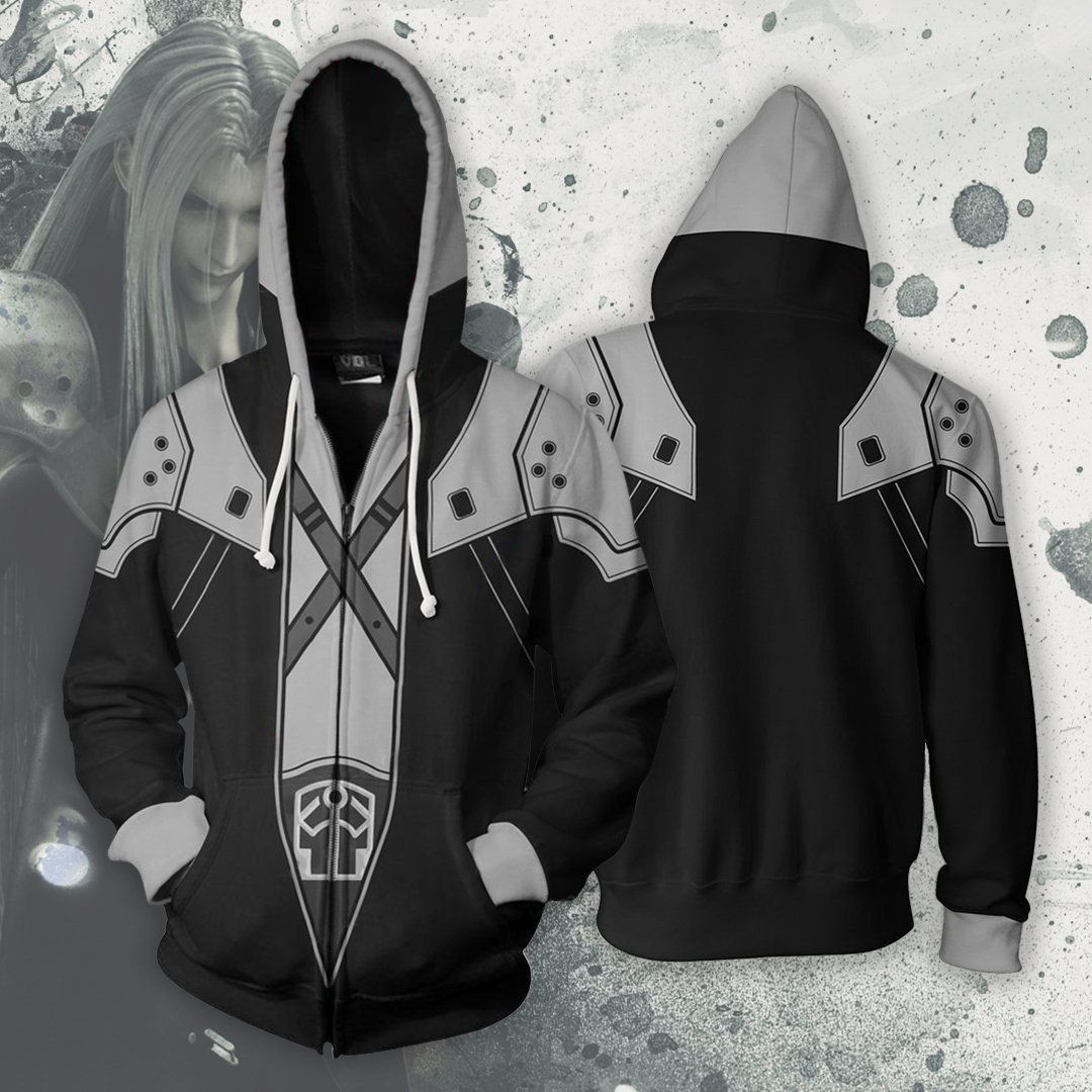 FINAL FANTASY Sephiroth Cosplay 3D All Over Print Hoodie & Zip Hoodie