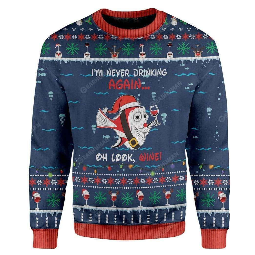 Finding Christmas Wine Ugly Christmas Sweater,