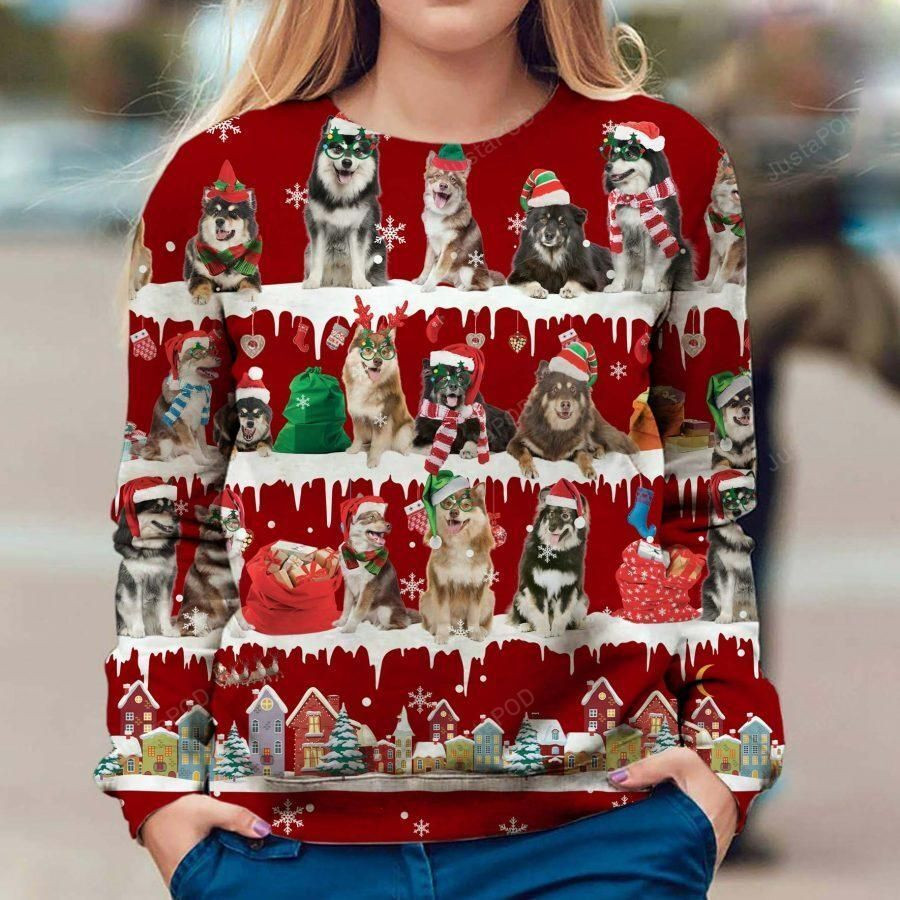 Finnish Lapphund Ugly Christmas Sweater, Perfect Holiday Gift