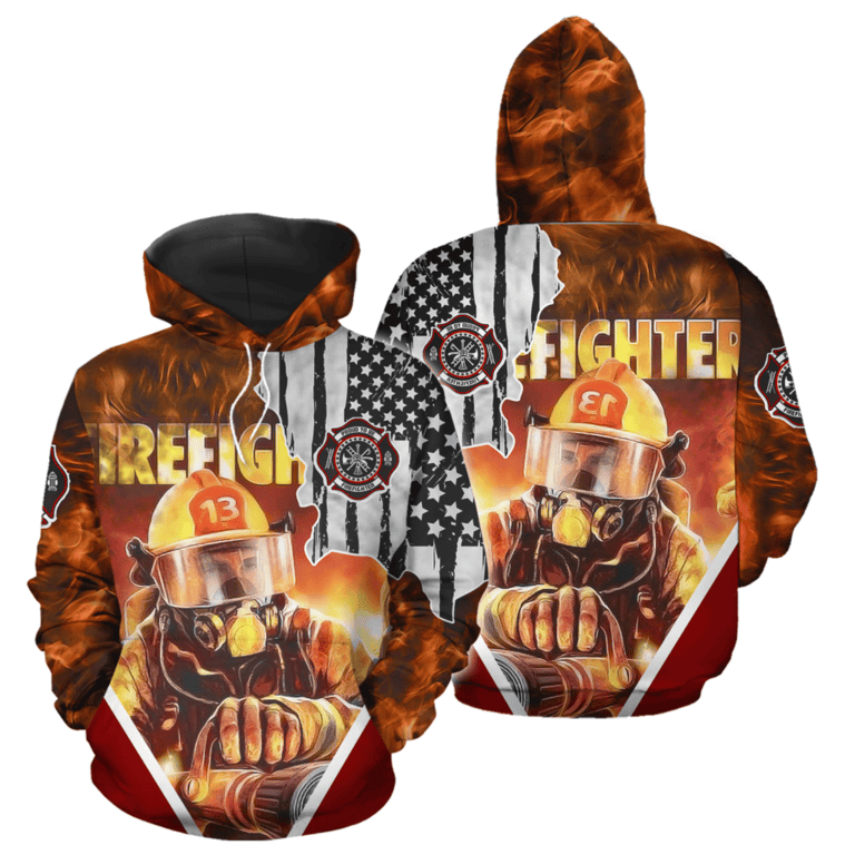 Firefighter 3D All Over Print Hoodie & Zip Hoodie