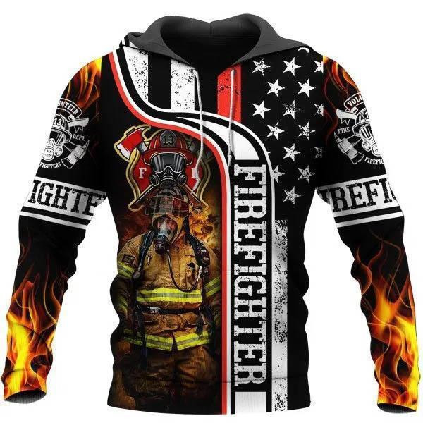 Firefighter 3D All Over Print Hoodie & Zip Hoodie