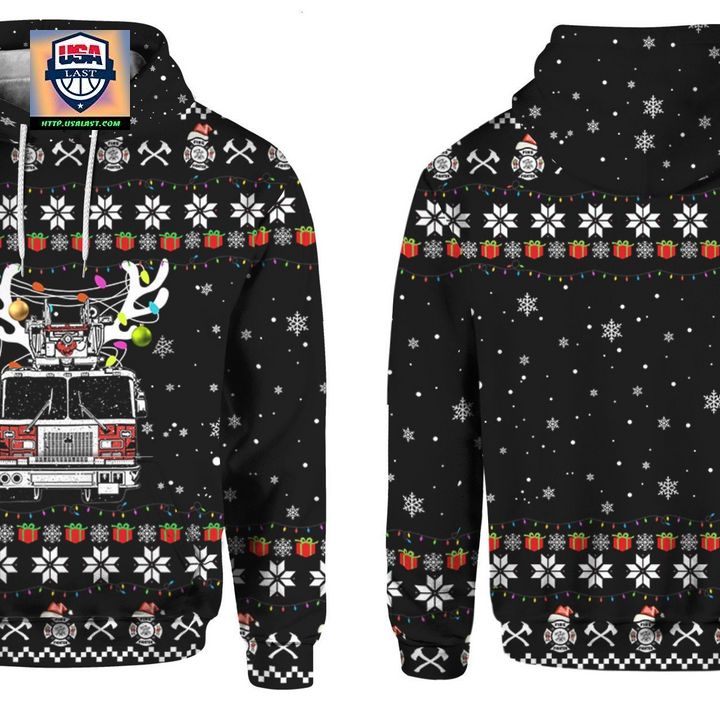 Firefighter 3D Christmas Sweater