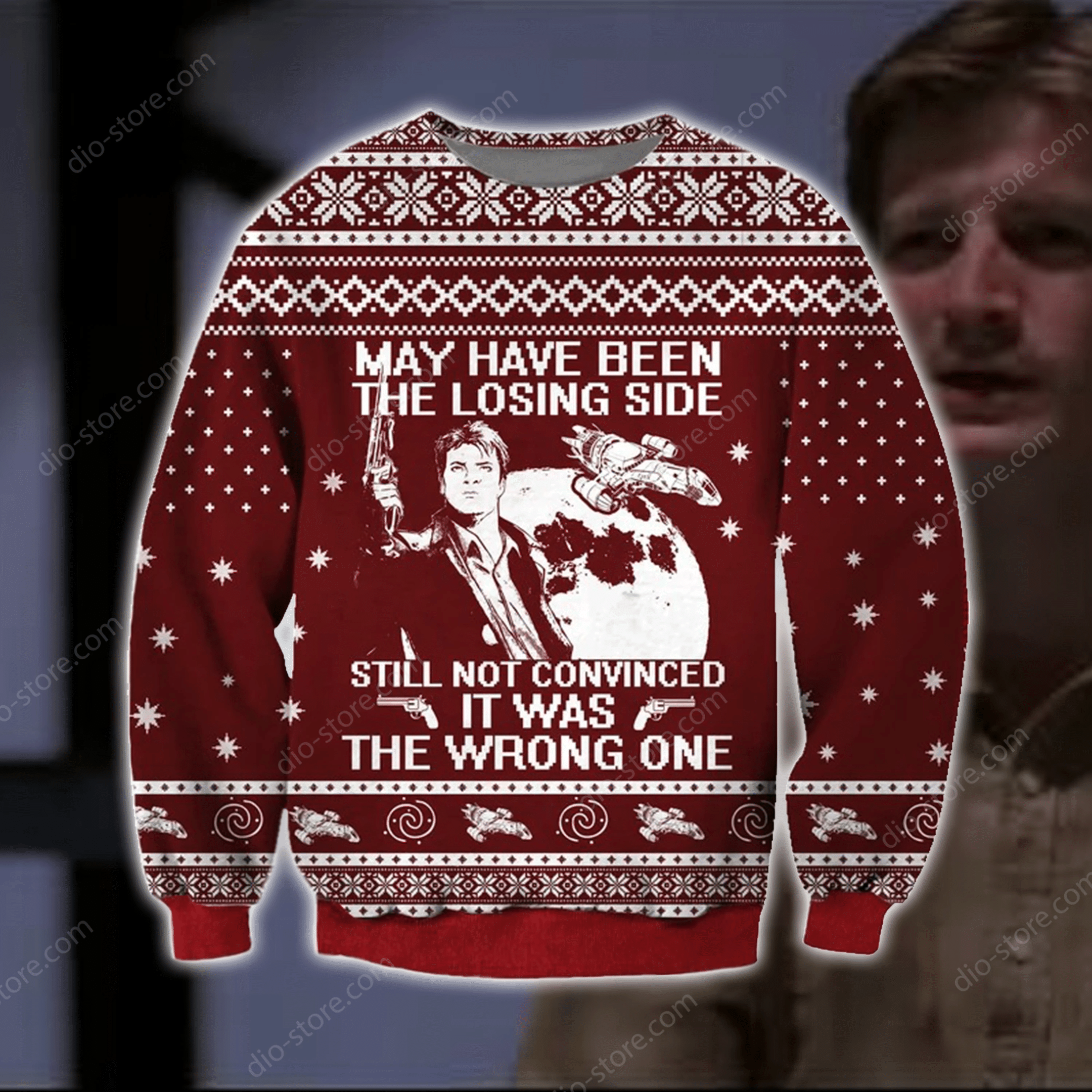 Firefly Knitting Pattern 3D Print Ugly Christmas Sweater