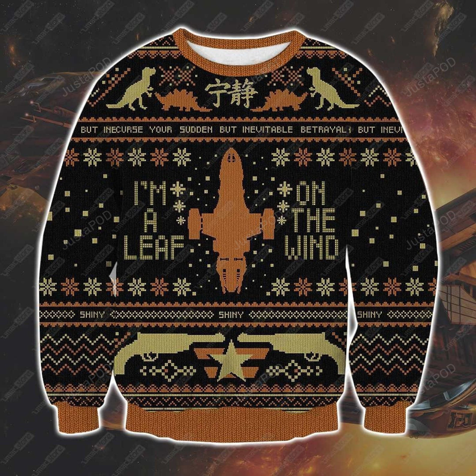 Firefly Serenity I'M A Leaf On The Wind Ugly Christmas Sweater,