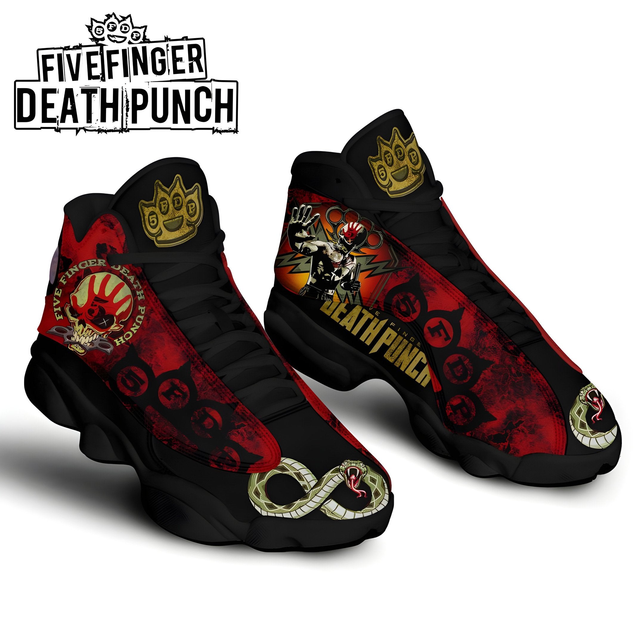 Five Finger Death Punch JD13 Sneakers Shoes for Men & Women | Stylish Streetwear Shoes - Image 3